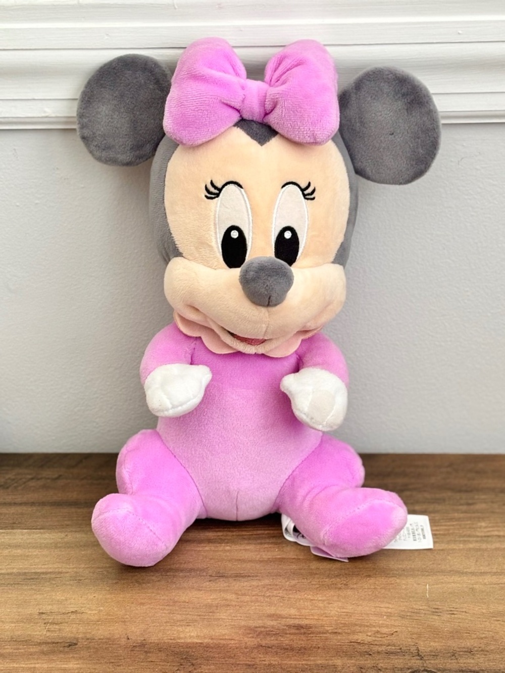 Disney Parks Babies Baby Minnie Mouse Stuffed Animal Plush Toy Purple Authentic